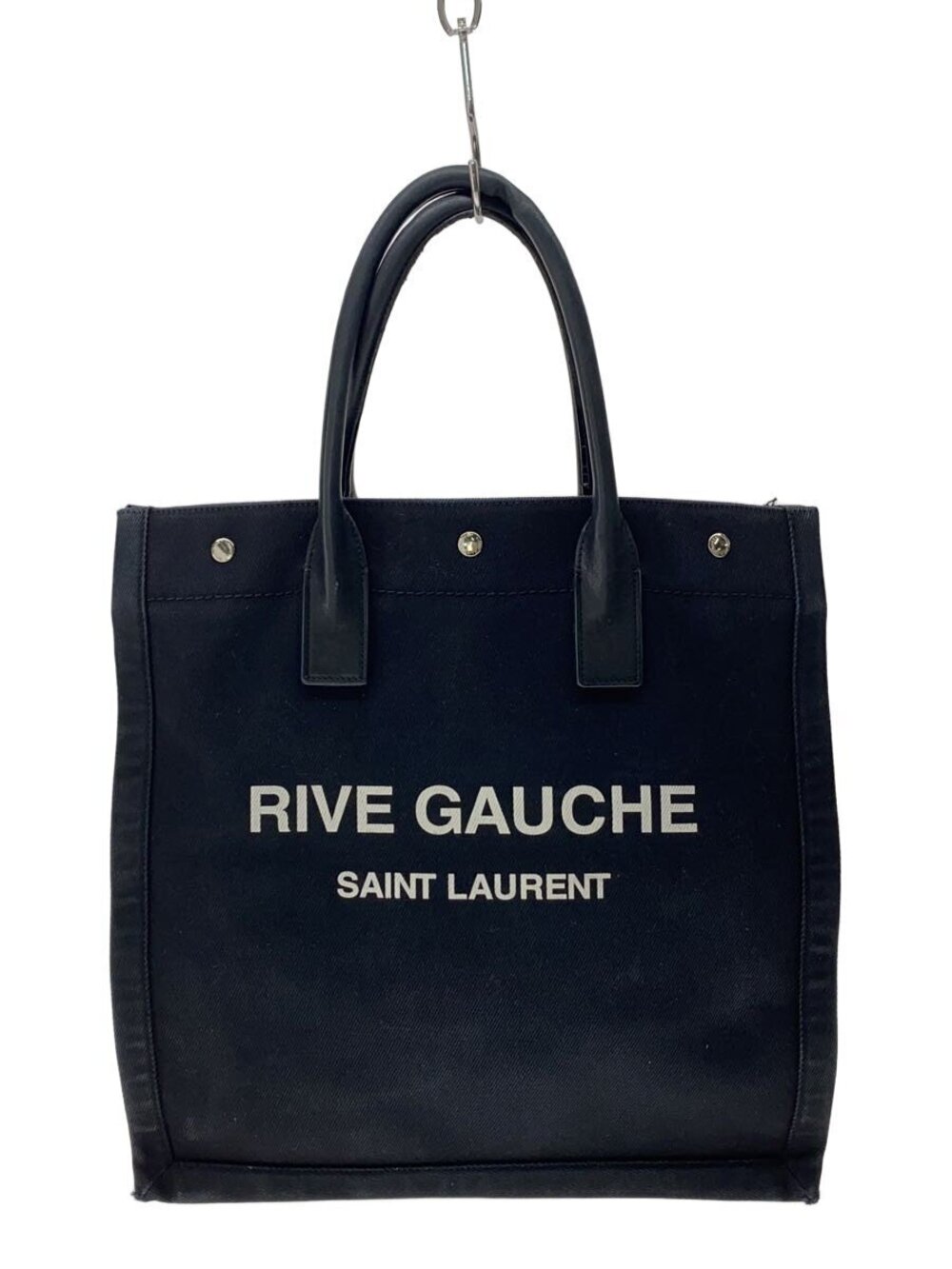 Saint Laurent Canvas Tote Bag Camouflage Black